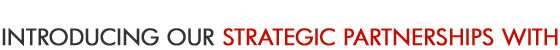 Introducing our strategic partnerships